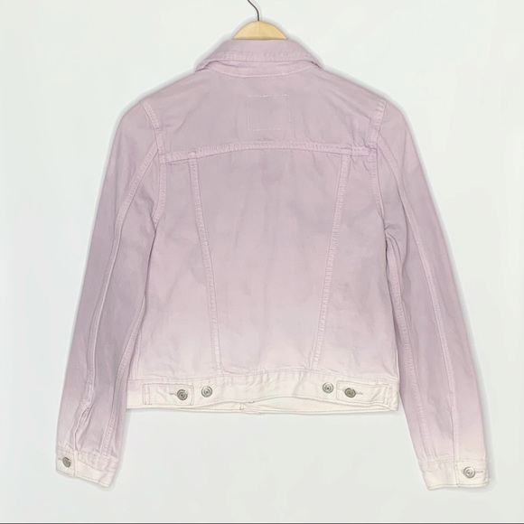 NEW Levi's Jean Trucker Lavender Ombre Jacket - Picture 8 of 14